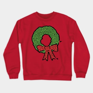 Christmas Wreath Maze Crewneck Sweatshirt